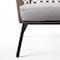 Armen Living Marco Indoor Outdoor Steel Lounge Chair with Truffle Rope and Gray Cushion LCMPCHTRU - alternate 5